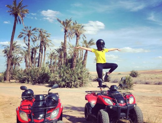 Quad dans le désert
