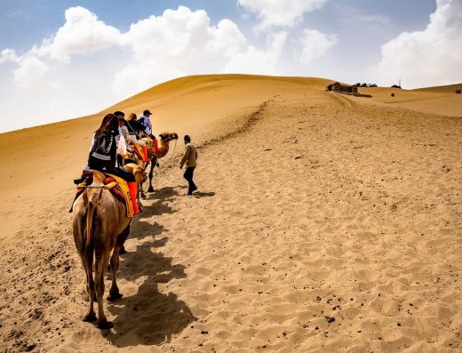 Balade en chameau au Maroc
