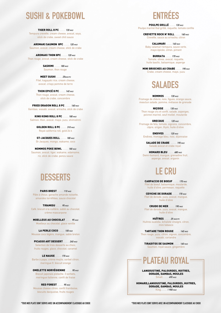 Menu Recto Nommos