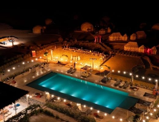 Accès piscine + déjeuner ou diner dans le désert d’agafay
